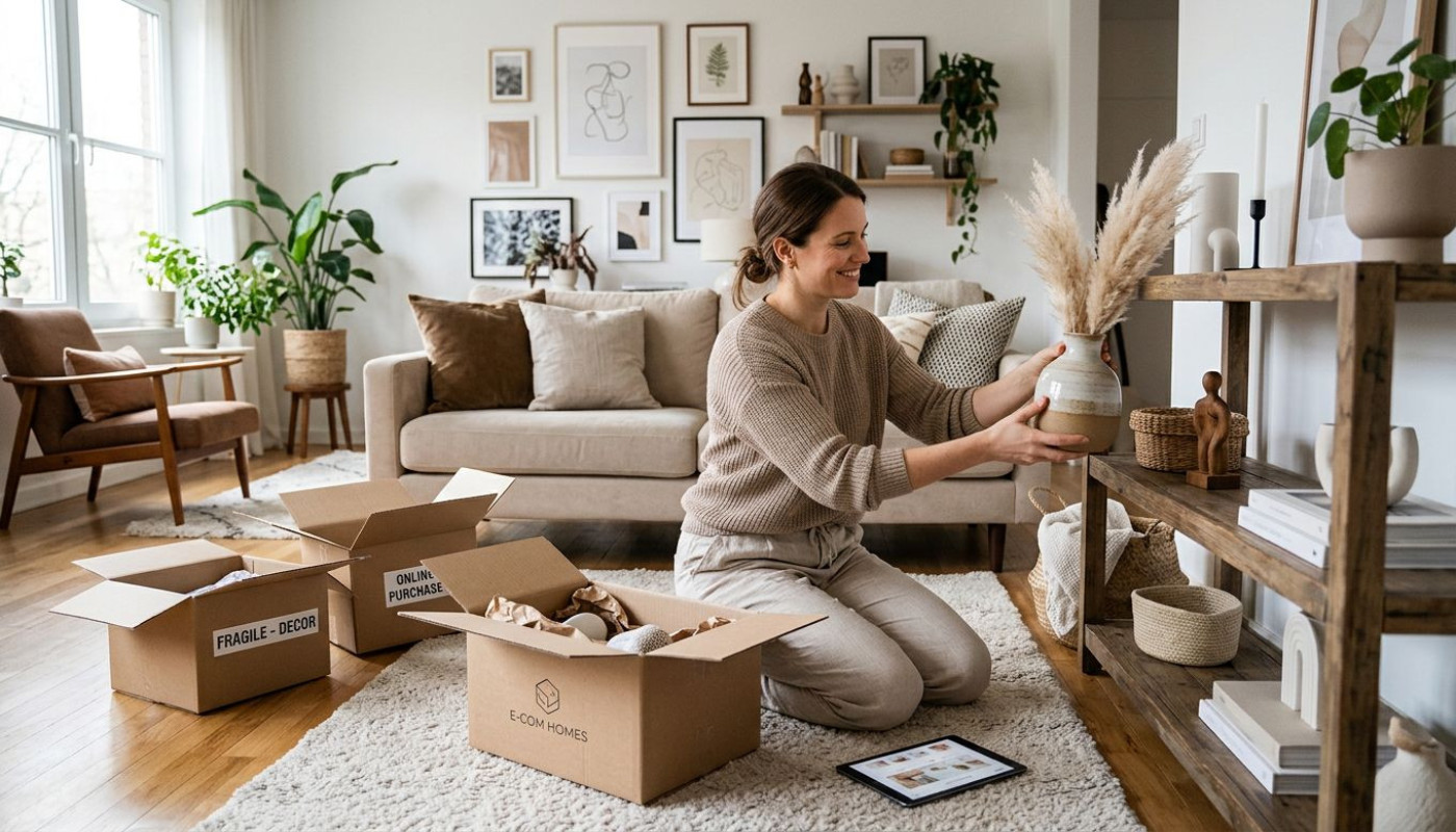 Pourquoi la tendance du e-commerce bouleverse la décoration dans nos salons